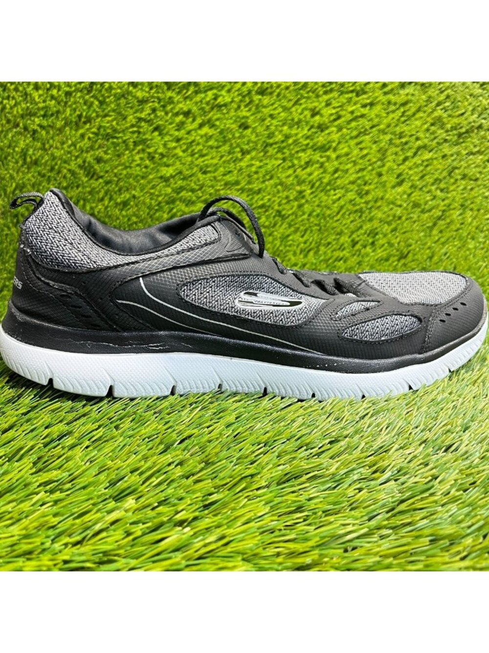 Skechers Summits South Rim Mens Size 11 Black Athletic Running Shoes Sneakers